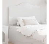 Owoxanthellate Testiera in legno bianco lucido, 102 x 100 cm, design moderno, robusta e durevole, si adatta a molti letti per camera da letto, camera dei ragazzi, camera degli ospiti