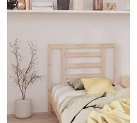 Owoxanthellate Testiera in legno di pino massiccio, 96 x 4 x 100 cm, design moderno a doghe non trattate, stile vintage, decorazione per camera da letto