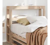 Owoxanthellate Testiera in legno massello, larghezza 100 cm, con ripiani, testiera indipendente, rustica, moderna, per camera da letto, camera dei ragazzi, camera degli ospiti