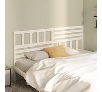 Owoxanthellate Testiera in pino massiccio bianco, 186 x 4 x 100 cm, il design moderno garantisce un look rustico in camera da letto, adatto per telaio del letto senza testiera