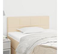 Owoxanthellate Testiera letto color crema, 90 x 5 x 78/88 cm, altezza regolabile, in tessuto imbottito e legno di larice, design moderno per camera da letto, camera dei ragazzi e camera degli ospiti