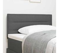 Owoxanthellate Testiera letto grigio scuro 100 x 7 x 88 cm regolabile in altezza 78 - 88 cm rivestimento in tessuto imbottito design moderno per camera da letto singolo e letto degli ospiti