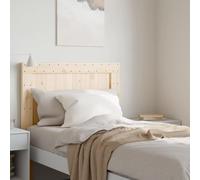 Owoxanthellate Testiera per letto 100 x 104 in legno massello non trattato, design moderno, robusto e durevole, comodo supporto per la schiena per camera da letto, camera degli ospiti