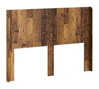 Owoxanthellate Testiera per letto 146,5 x 100 cm, moderna testiera in legno con design a doghe verticali, testiera in legno stabile per il montaggio sul telaio del letto