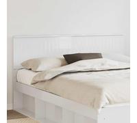 Owoxanthellate Testiera per letto, 160 cm, colore bianco lucido, materiale in legno, design moderno, robusta e facile da pulire, per camera da letto, hotel, camera degli ospiti