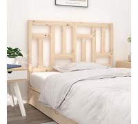 Owoxanthellate Testiera per letto in legno massello 205,5 x 4 x 100 cm, design a doghe in pino, moderna camera da letto, testata naturale, compatibile con speciali telai per piacevoli notti di lettura