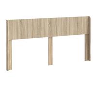 Owoxanthellate Testiera per letto in rovere Sonoma, 186,5 x 7 x 100 cm, con doghe verticali per camera da letto moderna, adatta per letto matrimoniale, montaggio sul telaio del letto