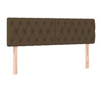 Owoxanthellate Testiera per letto, marrone scuro, 144 x 78/88 cm, in tessuto, regolabile in altezza, per struttura del letto, moderna testiera imbottita con schienale per camera da letto