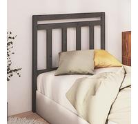 Owoxanthellate Testiera telaio letto grigio 106 x 4 x 100 cm pino massello design moderno robusto e durevole per camera da letto e camera degli ospiti