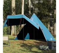 Owoxanthellate Tipi, tenda da campeggio per 5 persone, blu, impermeabile, 366 x 366 x 205 cm, in poliestere 185T, in poliuretano, tenda per famiglia, facilmente pieghevole, per avventure all'aria