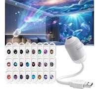 OWSEN Proiettore di luce notturna olografica 5d intelligente HD Smart Dynamic 2026, proiettore HD Star Plug and Play, proiettore HD Galaxy e oceano regolabile a 360°, proiettore Galaxy 2 in 1 con luce
