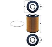 OX 359D MAHLE Filtro olio per DAF,GINAF,SOLARIS,VAN HOOL