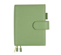 Ox Knight Copertina per notebook in vera pelle, formato A6, deluxe, adatta per Hobonichi Techo, Stalogy, Midori MD Planner e molto altro ancora, con passante per penna, slot per schede, tasca