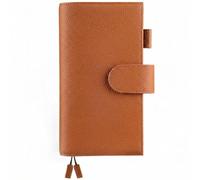 Ox Knight Hobonichi Weeks/Weeks Mega - Custodia in pelle con passante per penna, scomparti per carte, tasca posteriore e segnalibri, colore: Marrone