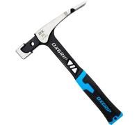 OX Pro Ultrastrike - Martello da muratore Ultrastrike robusto, manico a ponte antivibrazioni, massima durata con manico in acciaio monopezzo, impugnatura ergonomica antiscivolo e caratteristiche di