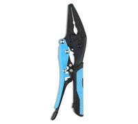 OX Tools Pinze a becchi ad ago con regolazione automatica, 17,8 cm, impugnatura di precisione, impugnatura morbida, sgancio rapido, pinze di bloccaggio per lavori elettrici e fini