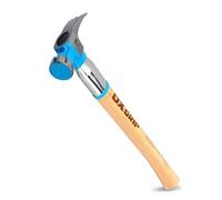 OX Tools Pro Hickory Hickory, acciaio rinforzato, artiglio, incorniciatura, 623,7 g, manico in noce americano con testa zigrinata (OX-P083522)