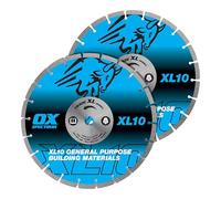 OX Trade XL-10 - Lama diamantata segmentata, confezione doppia, multiuso, 300 x 20 mm