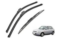 OXANC Set spazzole tergicristallo Set tergicristalli, per Nissan, per Micra K11 2000 2001 2002 20"+18"+16" Tergicristalli Anteriori e Posteriori Accessori per decespugliatori Set tergicristalli