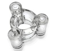 Oxballs Heavy Squeeze Weighted Ballstretcher Clear