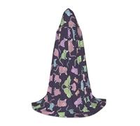 OXbnmm Animali-Cute Mouse Adolescente Mantello Con Cappuccio Piccolo Cosplay Costume Strega Vampiro Mago Masquerade Ballo Palcoscenico