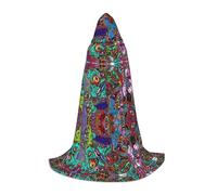 OXbnmm Arte astratta Adolescente Mantello Con Cappuccio Mantello Piccolo Cosplay Costume Strega Vampiro Mago Masquerade Ball Stage