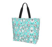 OXbnmm Bella stella marina stampata grande borsa tote per le donne, borse a tracolla riutilizzabili con tasca, borsa leggera per vacanze, piscina, palestra