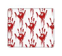 OXbnmm Bloody Handprints - Tappetino per mouse grande, con bordo di blocco e base antiscivolo, tappetino da scrivania spesso e resistente per lavoro