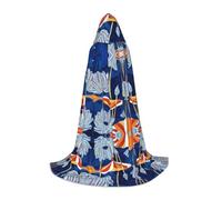 OXbnmm Botanical Floral Adolescente Mantello Con Cappuccio Piccolo Cosplay Costume Strega Vampiro Mago Masquerade Ballo Palcoscenico