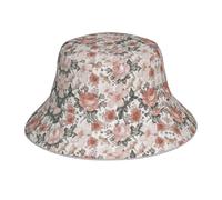 OXbnmm Cappello da pescatore con stampa Torre Eiffel Flower Paris, cappello da sole riflettente, cappello alla pescatora reversibile con tesa strutturata nero