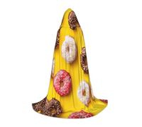 OXbnmm Ciambella Adolescente Con Cappuccio Mantello Mantello Piccolo Cosplay Costume Strega Vampiro Mago Masquerade Ballo Palcoscenico