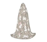 OXbnmm Coniglietto pasquale floreale adolescente mantello con cappuccio piccolo costume cosplay strega vampiro mago mascherata ballo in maschera palcoscenico