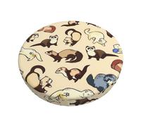 OXbnmm Cuscino protettivo per sgabello con stampa panda, cuscino imbottito in schiuma spessa per una comoda seduta quotidiana