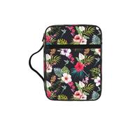 OXbnmm Custodia protettiva con stampa floreale, organizer da viaggio per diario, borsa portatile per libri di chiesa