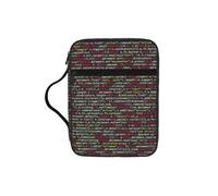 OXbnmm Custodia protettiva da viaggio con codice stampato per programmatore, organizer da viaggio per diario, borsa portatile per libri di chiesa