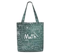 OXbnmm Formule Forme Teoria Matematica Tela Heavy Duty 340,2 g Canvas Enorme Borsa della spesa Tote Moving Bag Laundry Bag