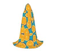 OXbnmm Fresh Orange Fruit Adolescente Capo Con Cappuccio Mantello Piccolo Cosplay Costume Strega Vampiro Mago Masquerade Ballo Palcoscenico