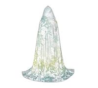 OXbnmm Green Sea Blue Seaweed Adolescente Mantello Con Cappuccio Mantello Piccolo Cosplay Costume Strega Vampiro Mago Masquerade Palla Palcoscenico