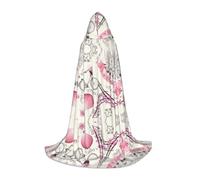 OXbnmm La Torre di Parigi e una bicicletta Adolescente Mantello Con Cappuccio Piccolo Cosplay Costume Strega Vampiro Mago Masquerade Ballo Palcoscenico