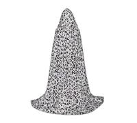 OXbnmm Leopard Print Adolescente Mantello Con Cappuccio Mantello Piccolo Cosplay Costume Strega Vampiro Mago Masquerade Ball Stage