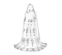 OXbnmm Linguaggio dei segni Alfabeto. Mantello con cappuccio per adolescente, piccolo costume cosplay strega vampiro mago mascherata ballo in maschera palcoscenico