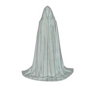 OXbnmm Mantello con cappuccio a strisce verticali per adolescente, piccolo costume da strega, vampiro, mago, ballo in maschera