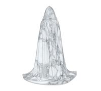 OXbnmm Mantello con cappuccio in marmo nero testurizzato per adolescenti, piccolo costume cosplay strega vampiro mago ballo in maschera palcoscenico