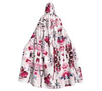 OXbnmm Mantello da mago della Torre Eiffel di Parigi, per adulti, per feste rinascimentali, Halloween, cosplay, mantello larp