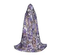 OXbnmm Marmo Viola Adolescente Mantello Con Cappuccio Mantello Piccolo Cosplay Costume Strega Vampiro Mago Masquerade Palla Palcoscenico