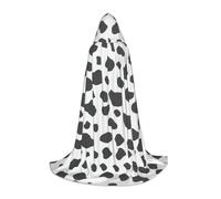 OXbnmm Mucca Stampa Adolescente Mantello Con Cappuccio Mantello Piccolo Cosplay Costume Strega Vampiro Mago Masquerade Palla Palcoscenico
