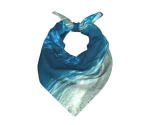 OXbnmm Ocean. Sciarpa in raso stampata per donne e uomini, sciarpa quadrata simile alla seta, decorazione retrò per borsa