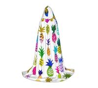 OXbnmm Rainbow Ananas Adolescente Mantello Con Cappuccio Mantello Piccolo Cosplay Costume Strega Vampiro Mago Masquerade Palla Palcoscenico