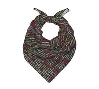 OXbnmm Sciarpa da collo in raso stampata con codice di programmazione programmatore per donne e uomini, sciarpa quadrata simile alla seta, decorazione retrò per borsa, Nero , 22"x22"