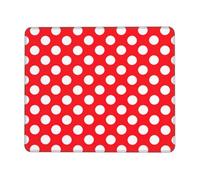 OXbnmm Simpatico tappetino per mouse a pois con bordo di blocco e base antiscivolo, tappetino da scrivania spesso e resistente per lavoro